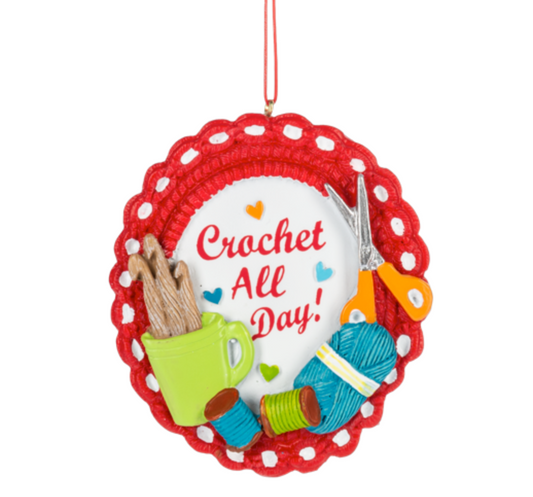 Crochet All Day Ornament