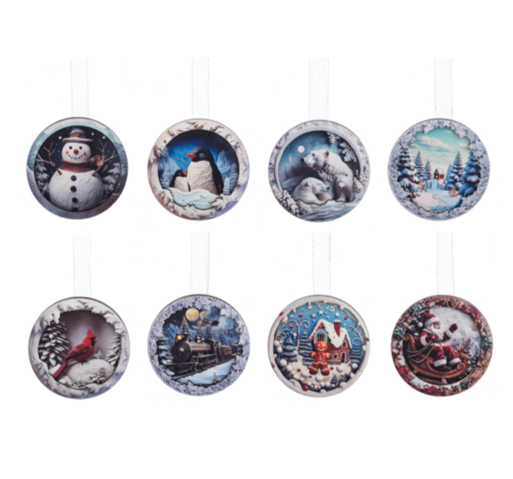 3D Effect Ornament ASST