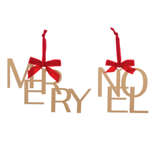 Merry / Noel Ornaments ASST