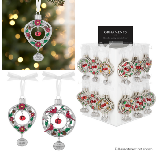 Jingle Bell Ornament ASST