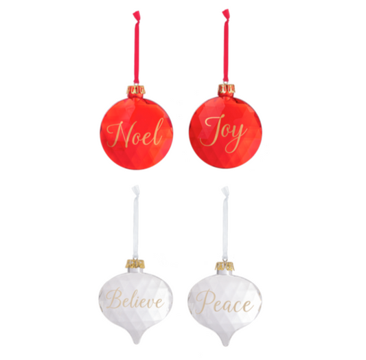 Holiday Wishes Ornaments ASST