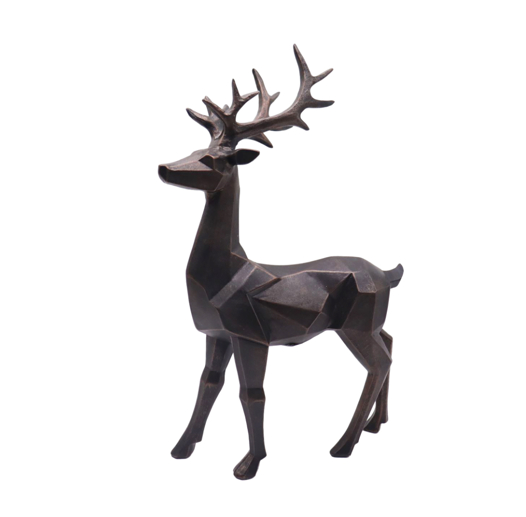 17" Standing Black Reindeer