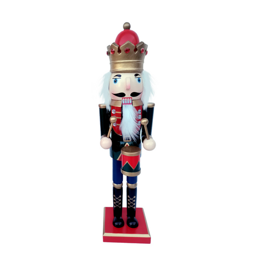 Red & Green Nutcracker W/ Drum