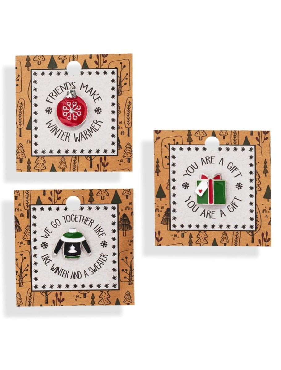 Holiday Enamel Pin ASST