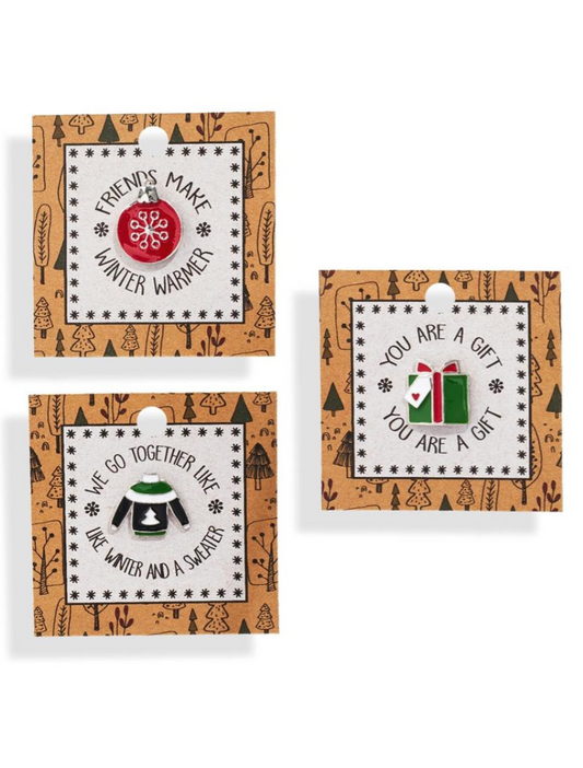 Holiday Enamel Pin ASST