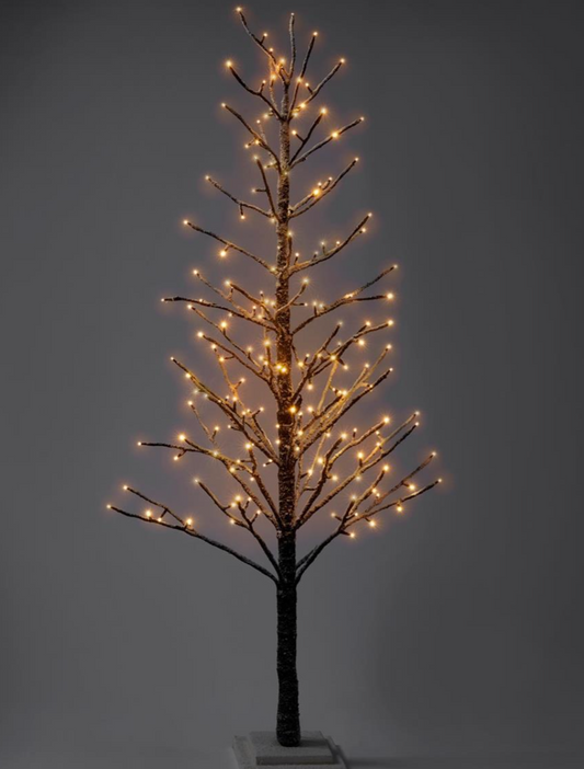 60" Frosted Twig Tree W/LED