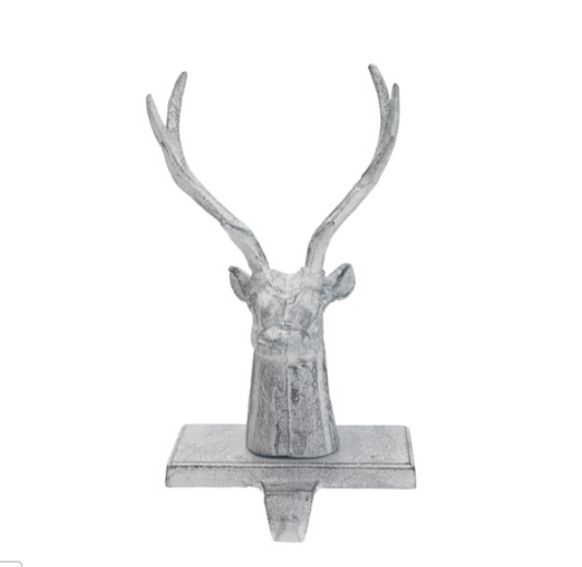 Cast Iron Stag Head Stocking Holder