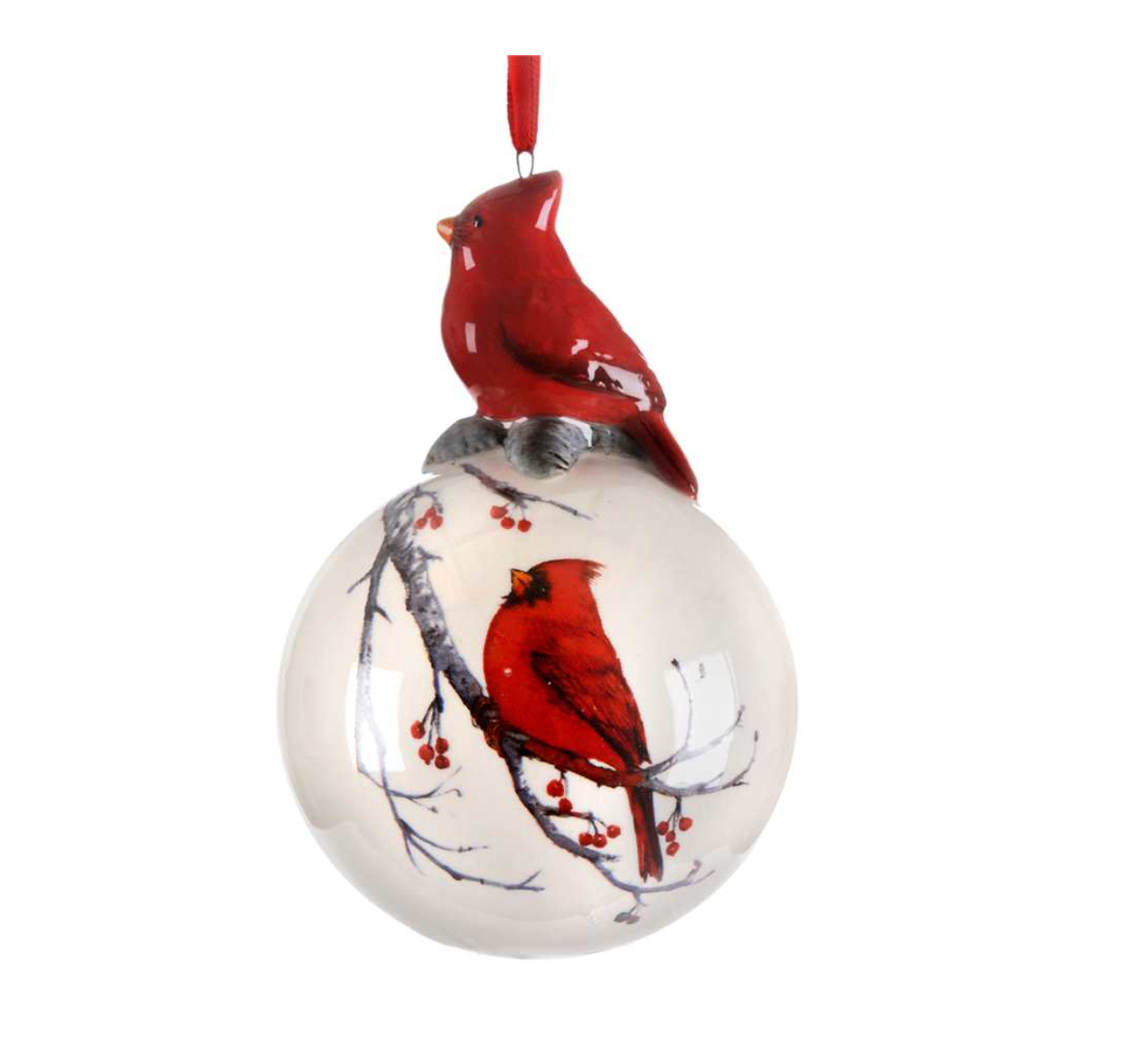 Ceramic Cardinal Ornament