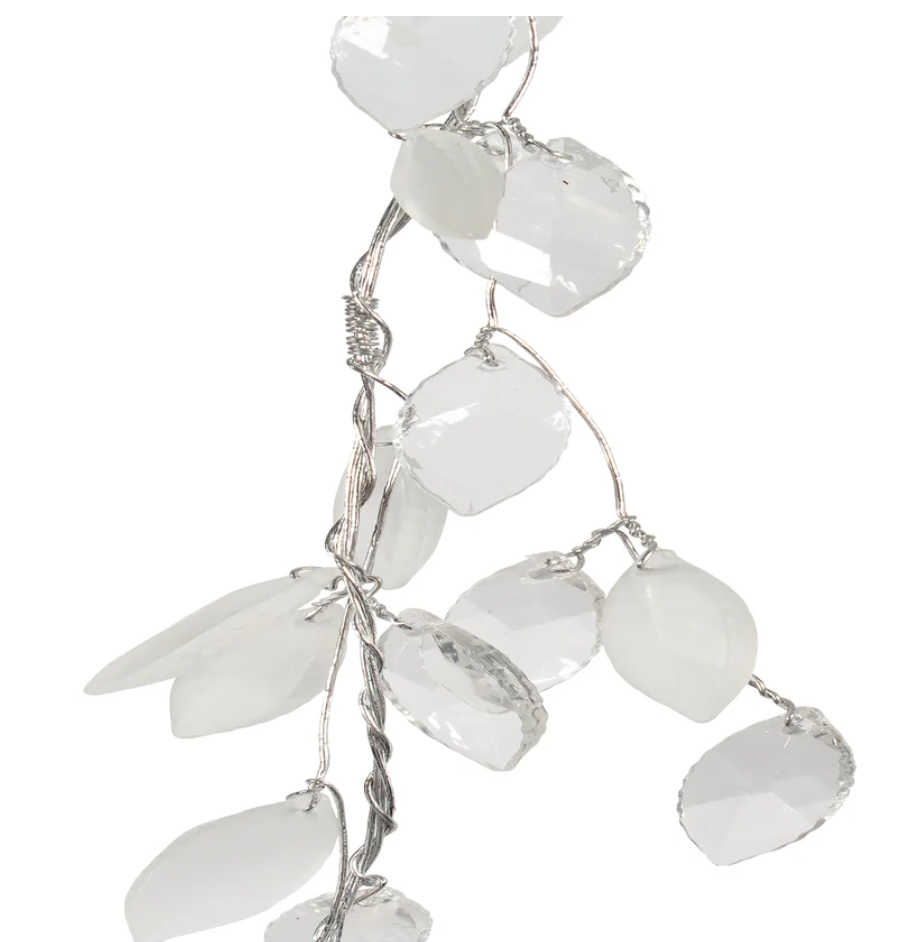 Crystal Leaf Garland 42"L