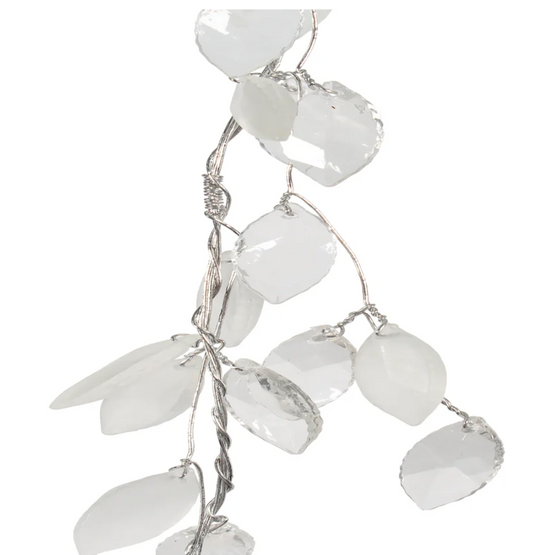 Crystal Leaf Garland 42"L