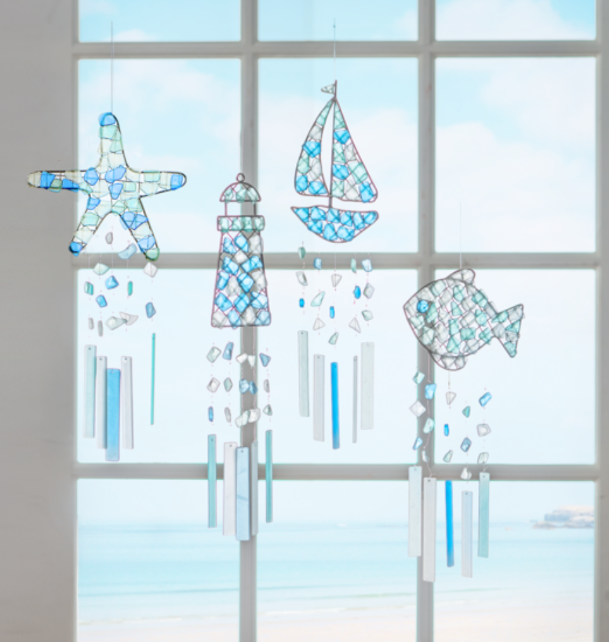 Sea Glass Wind Chime ASST