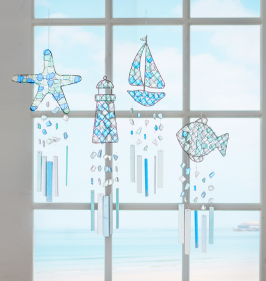 Sea Glass Wind Chime ASST