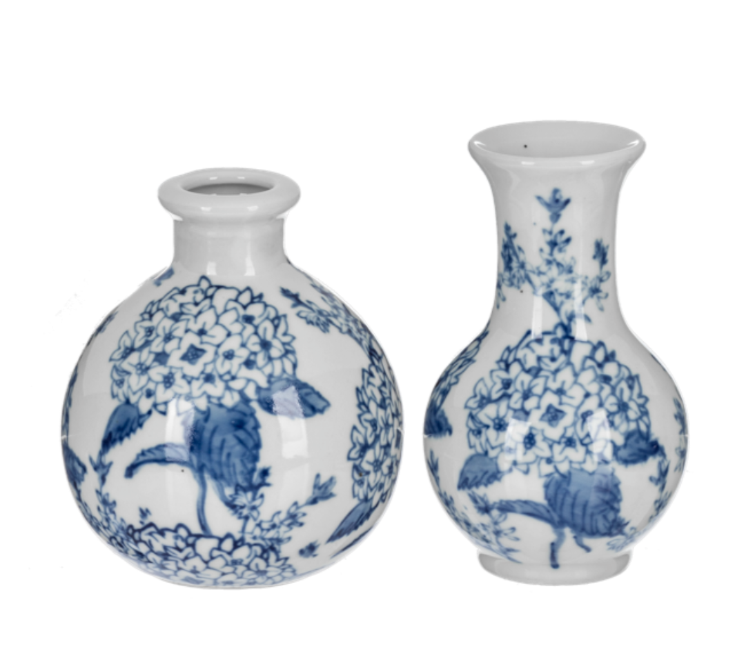 Blue Hydrangea Vase ASST