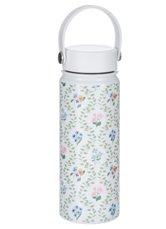 20 oz. Cottagecore Floral Water Bottle with Handle