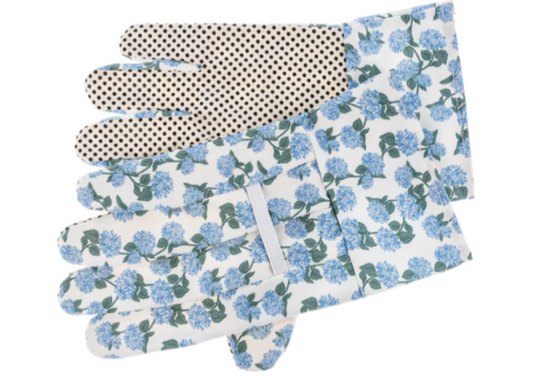 Blue Hydrangea Garden Gloves