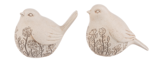 Neutral Floral Bird ASST