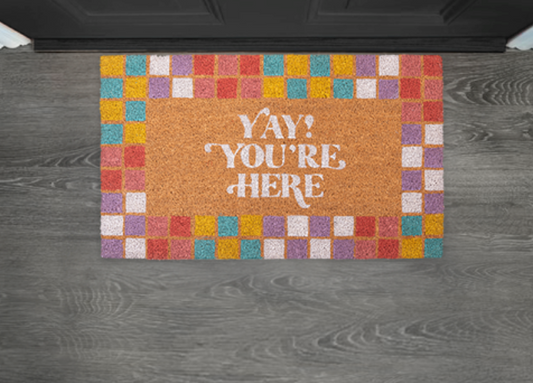 Yay! You're here Coir Door Mat