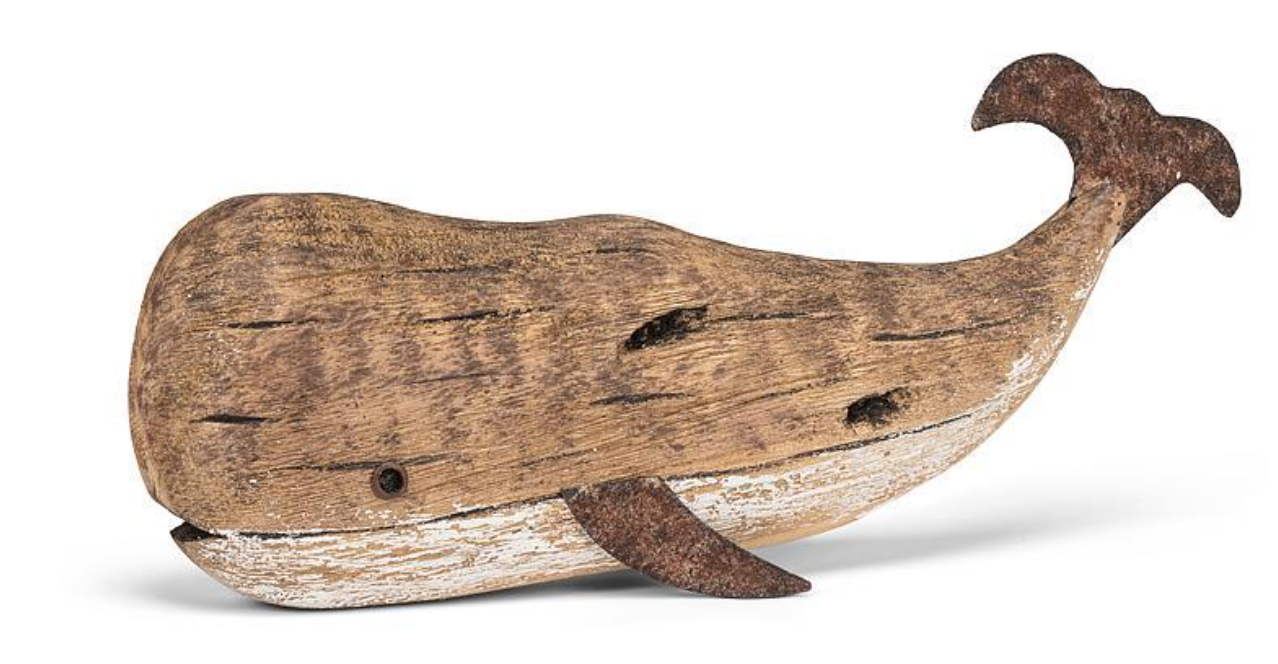 Rustic Carved Whale