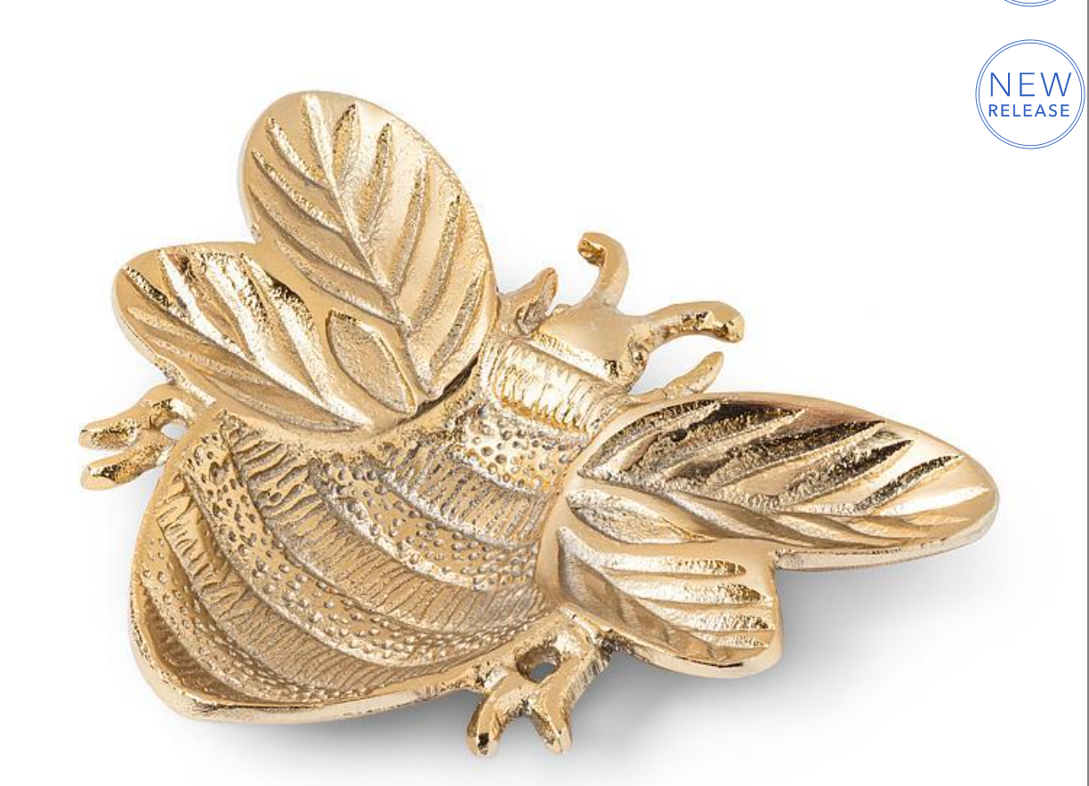 Gold Bee Trinket Tray