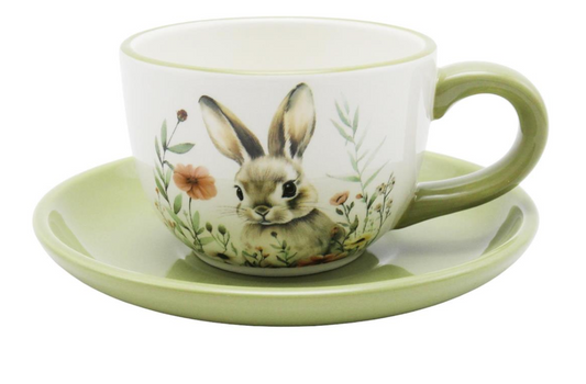 Easter Bunny Teacup & Saucer