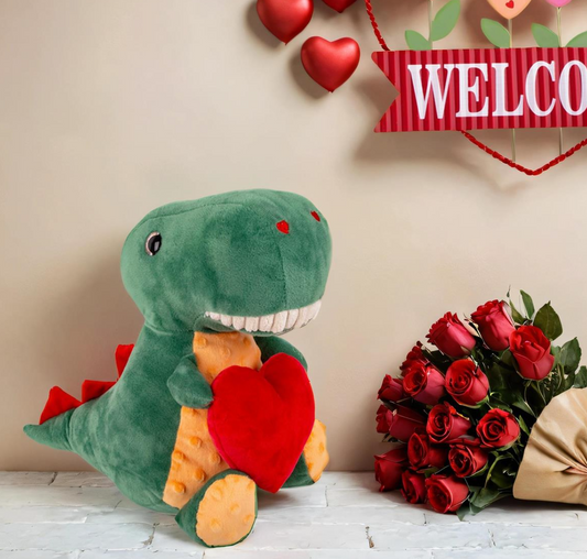 10" Plush Valentines Dino