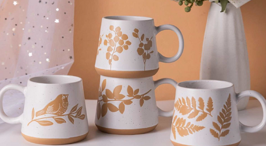 ASST Leaves/Bird Mug