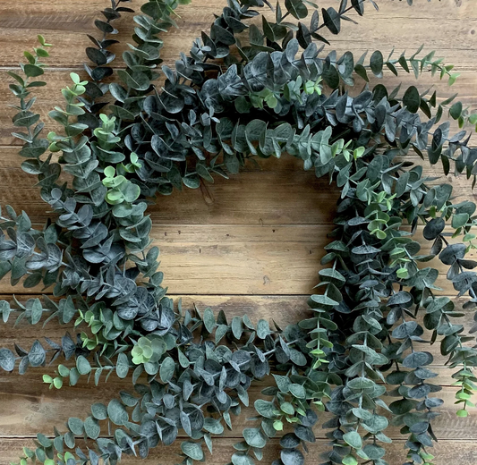 30" Blue Eucalyptus Wreath