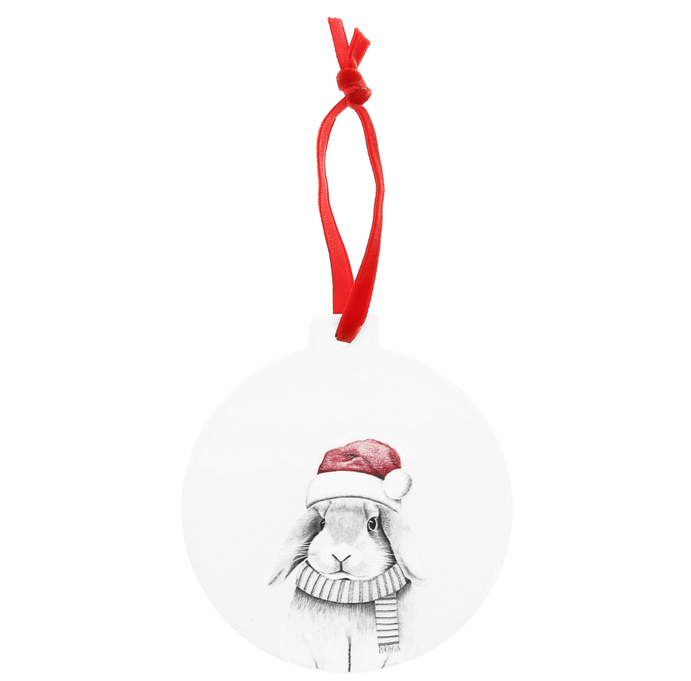 Bunny Ceramic Ornament