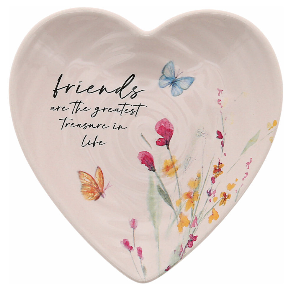 Friends Heart Shaped Keepsake Dish