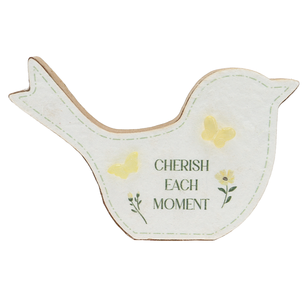 Each Moment Bird Plaque