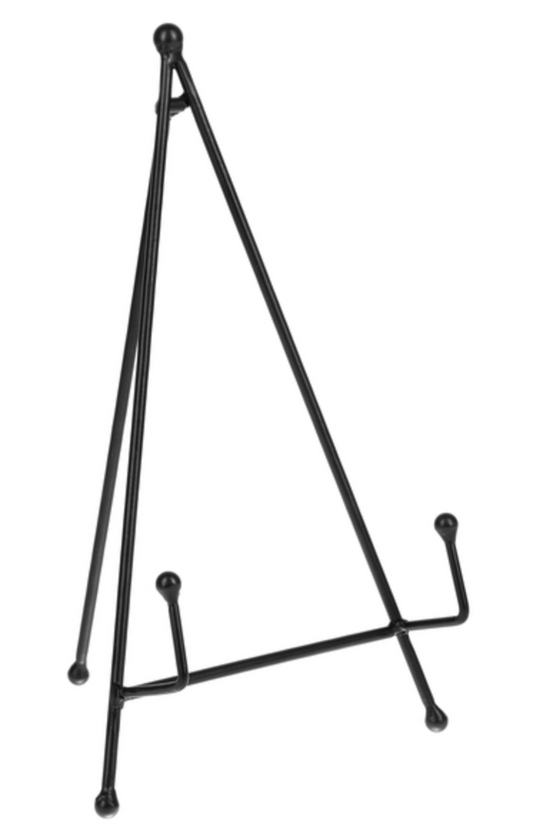 Black Easel Plate Stand