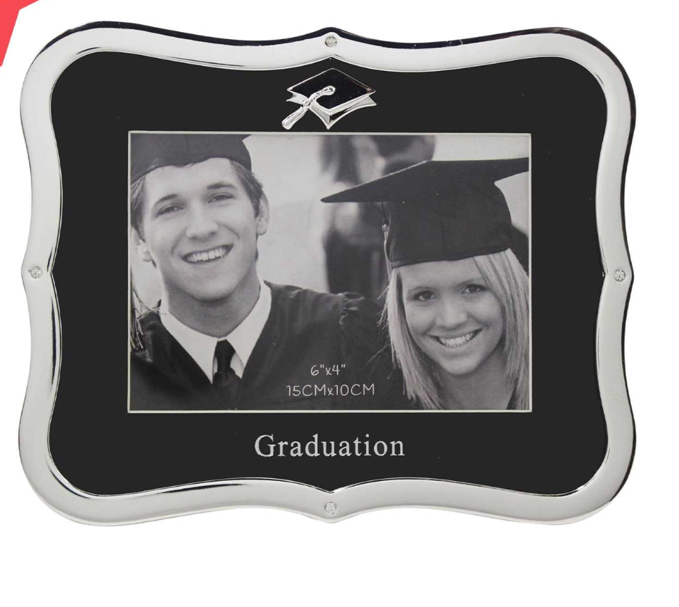 Silver Graduation Frame W/Cap