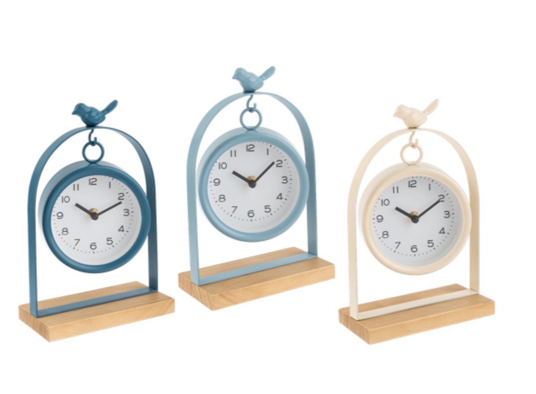 Bird Desk Clock ASST