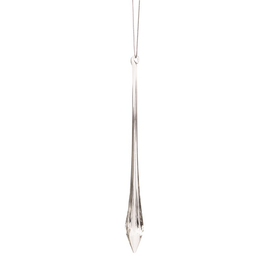 Crystal Glass Icicle Ornament