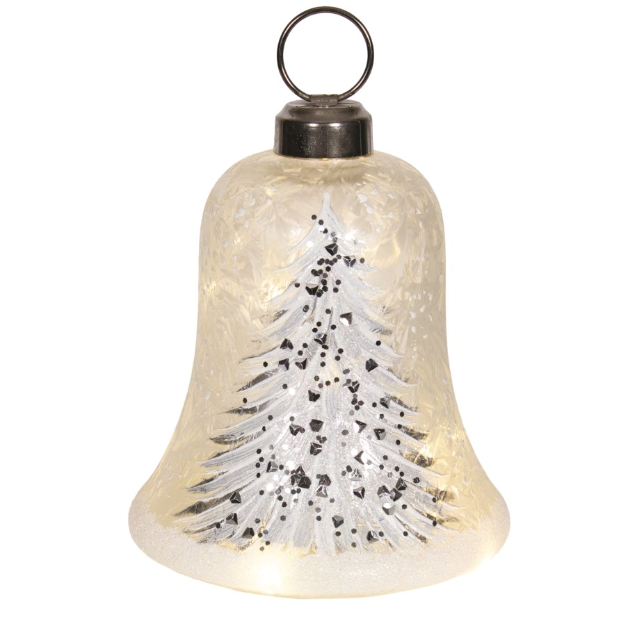 White Frosted LED Bell