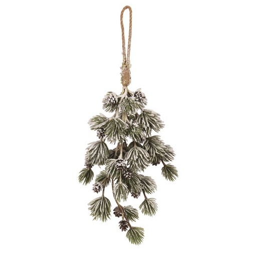 Snowy Pine Swag 12"
