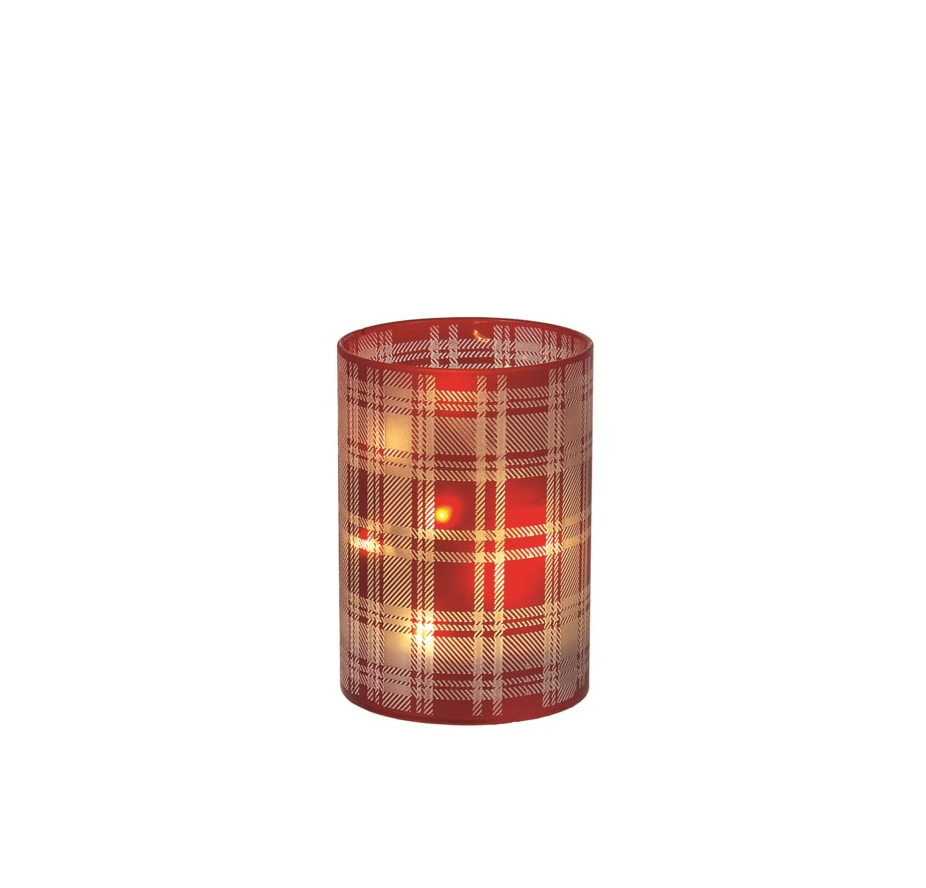 LED Plaid Pillar