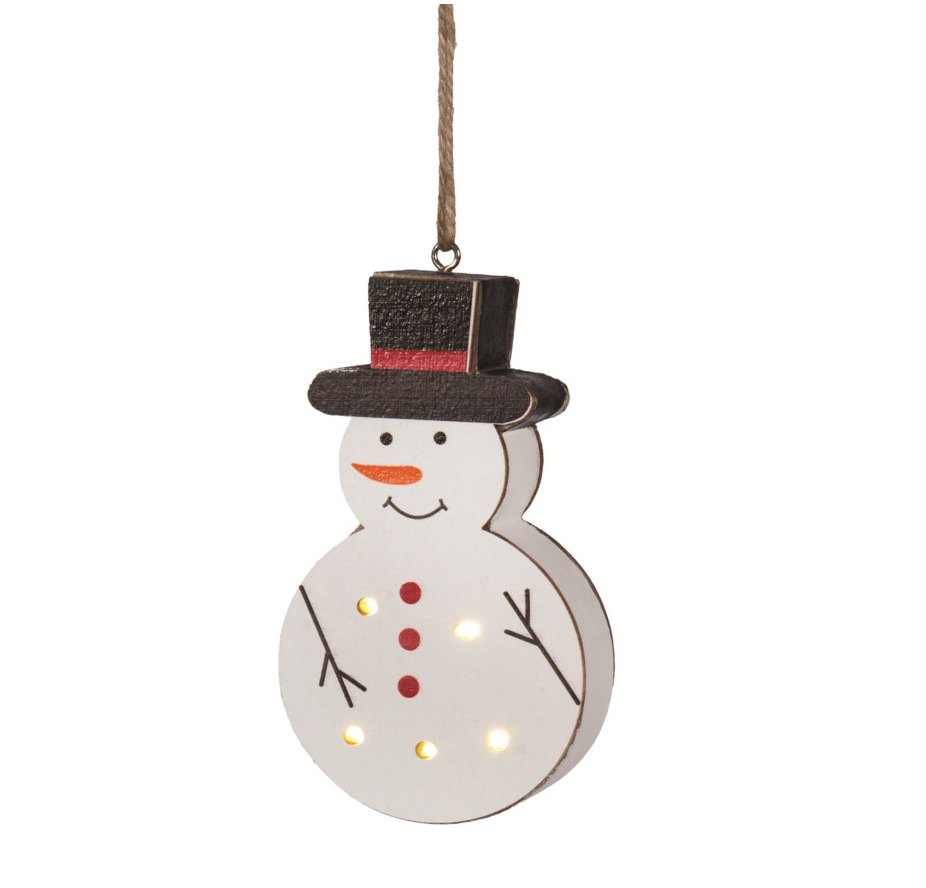 LED Snowman Ornament