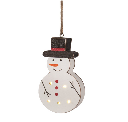 LED Snowman Ornament