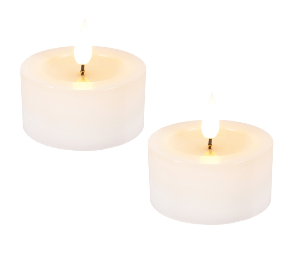 LED Jumbo Tealite Set/2