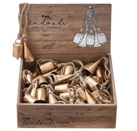 Mini Hanging Gold Bells ASST
