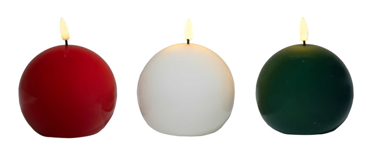 LED Sphere Candle ASST