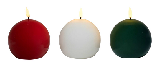 LED Sphere Candle ASST