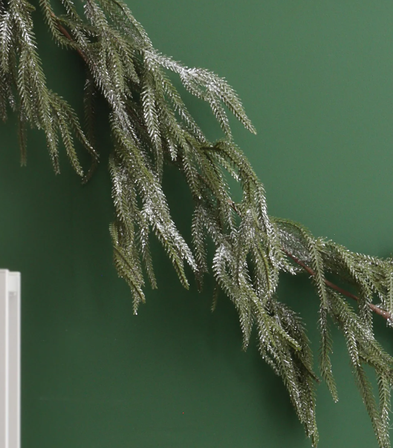 Silver Shimmer Garland 72"