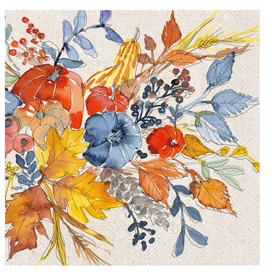 Fall Flair Cocktail Napkin