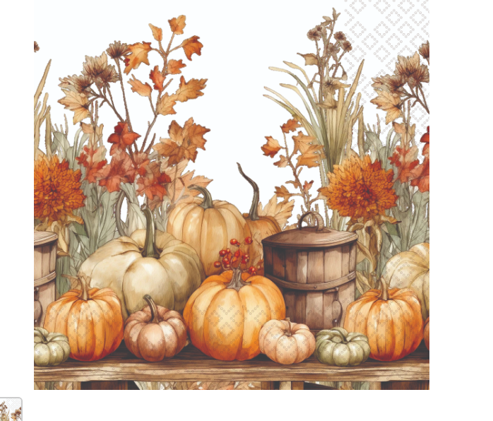 Autumn Abundance Luncheon Napkin