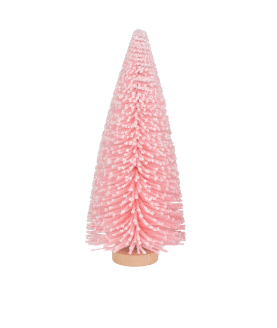 3.5" Pink Bottle Brush Tree