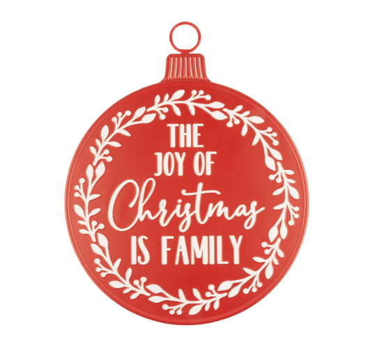 The Joy Of Christmas Ornament Sign
