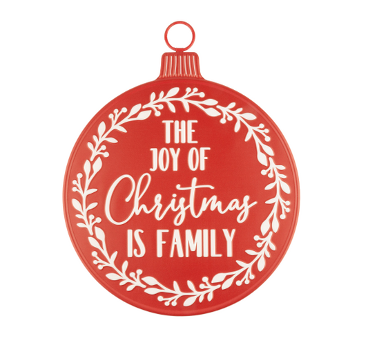 The Joy Of Christmas Ornament Sign