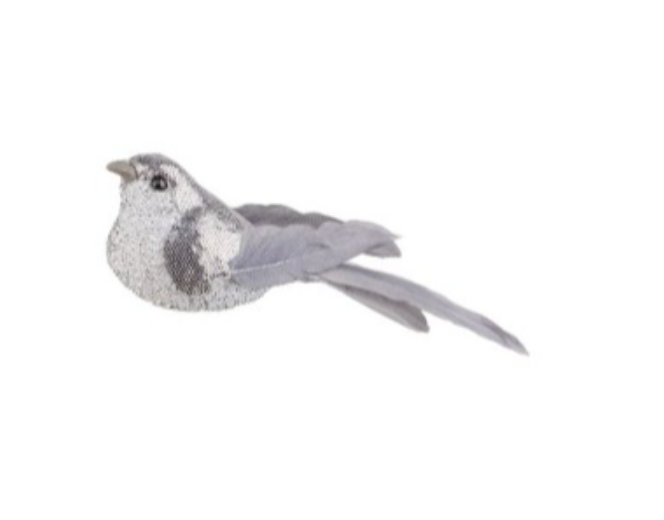 Clip On Silver Bird